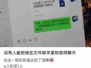 没人能拒绝在文件传输助手和老师聊天